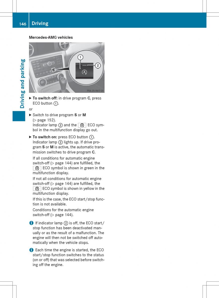 Mercedes Benz SLK R172 owners manual / page 148