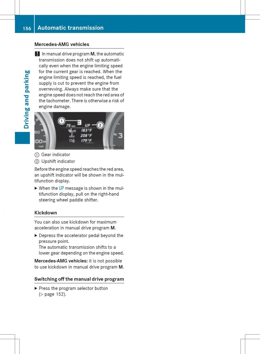 Mercedes Benz SLK R172 owners manual / page 158