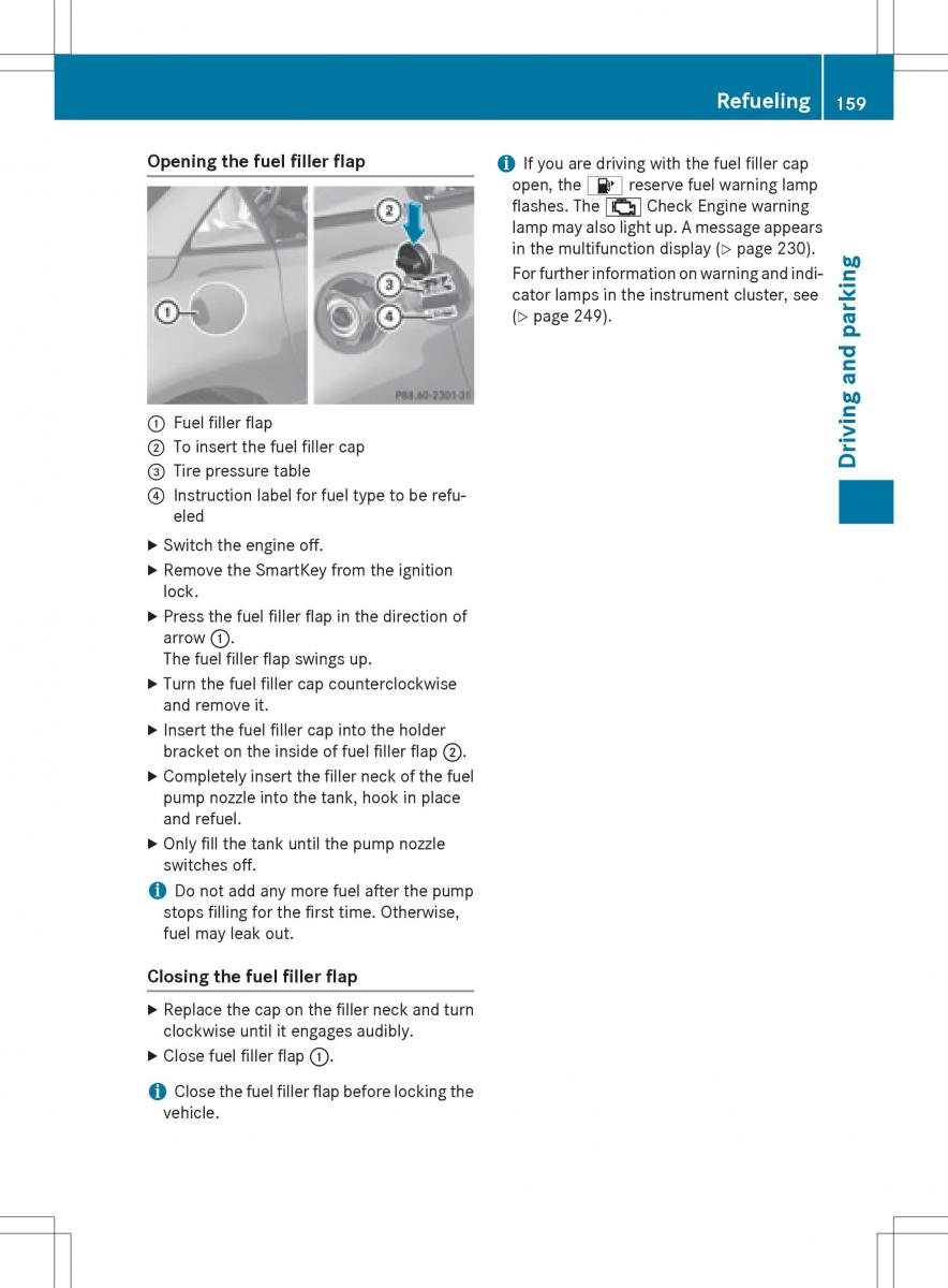 Mercedes Benz SLK R172 owners manual / page 161