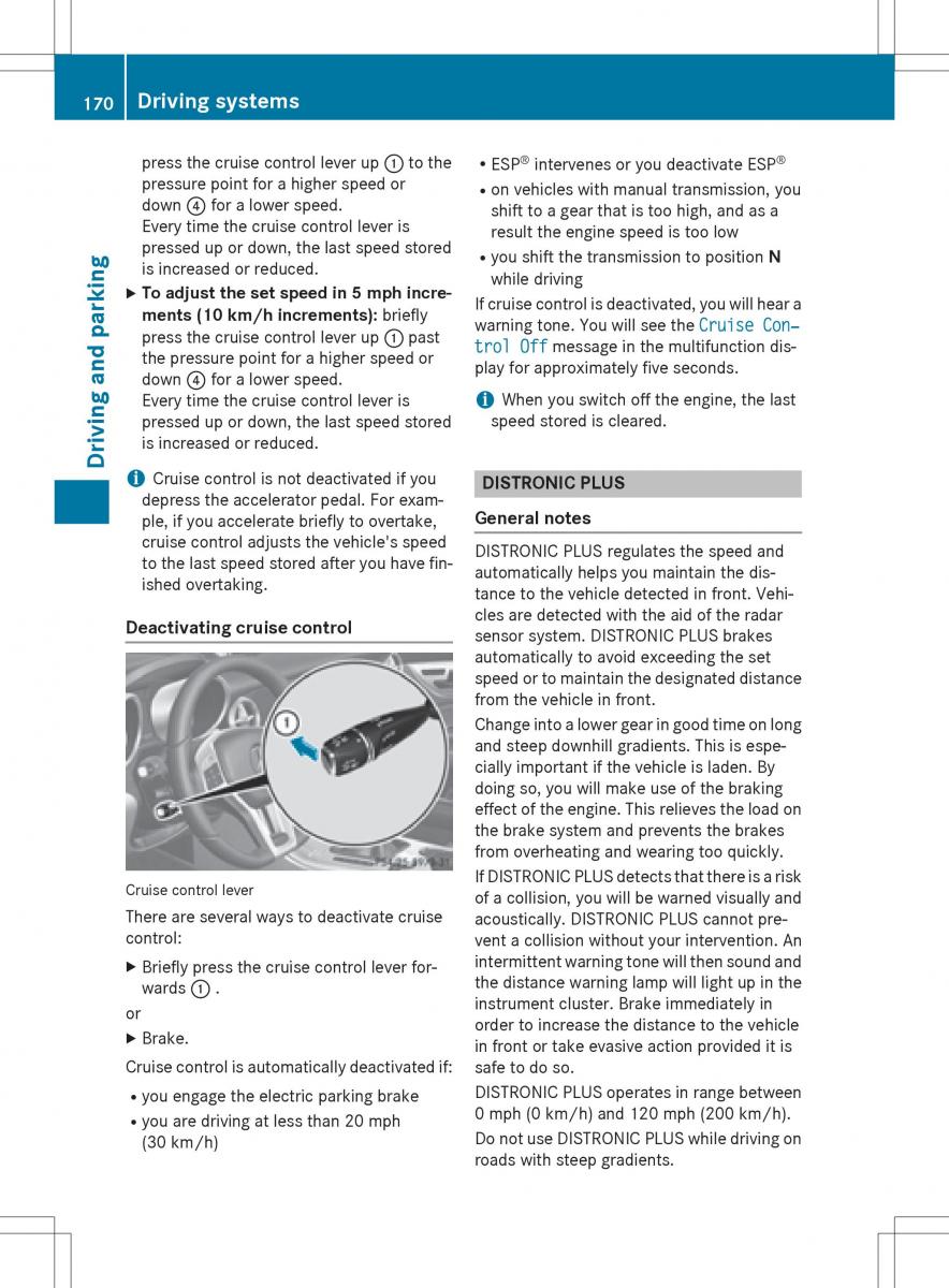 Mercedes Benz SLK R172 owners manual / page 172