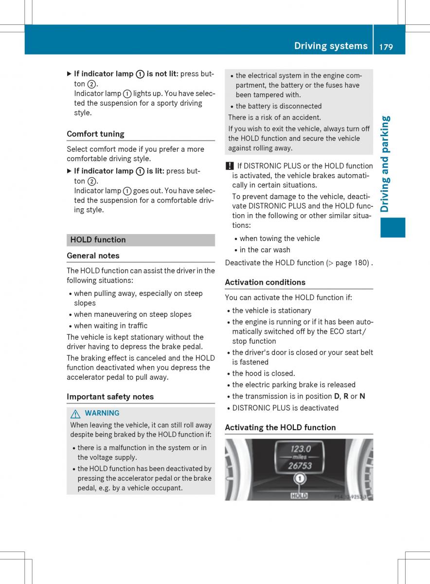 Mercedes Benz SLK R172 owners manual / page 181