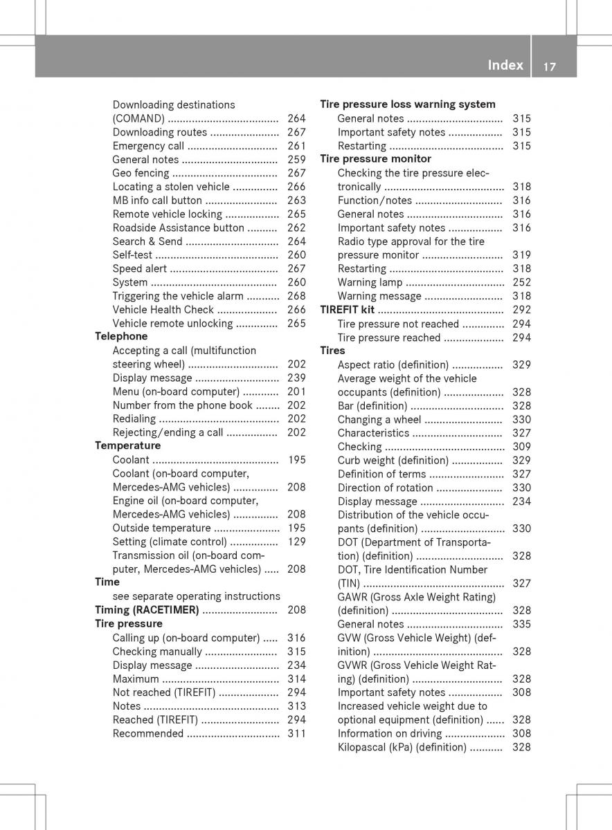 Mercedes Benz SLK R172 owners manual / page 19