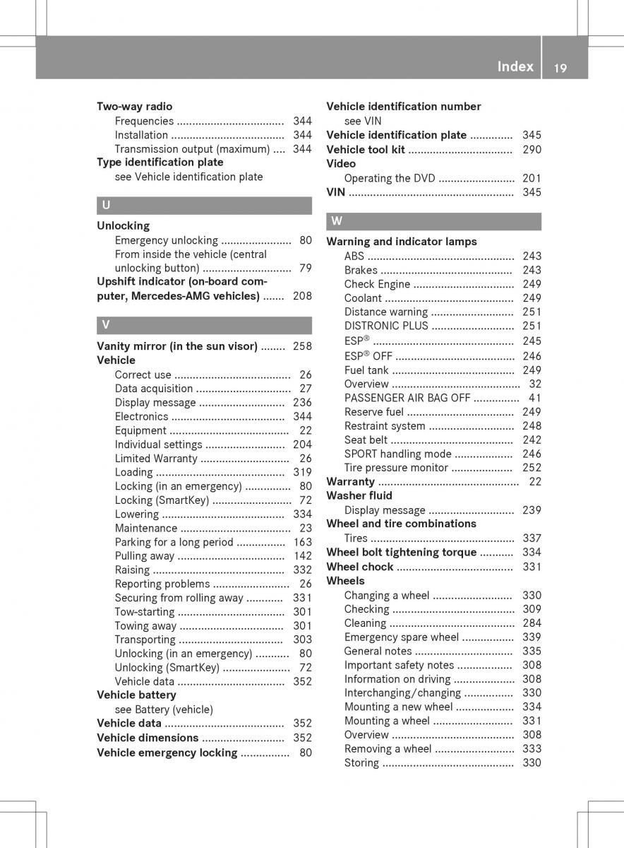 Mercedes Benz SLK R172 owners manual / page 21