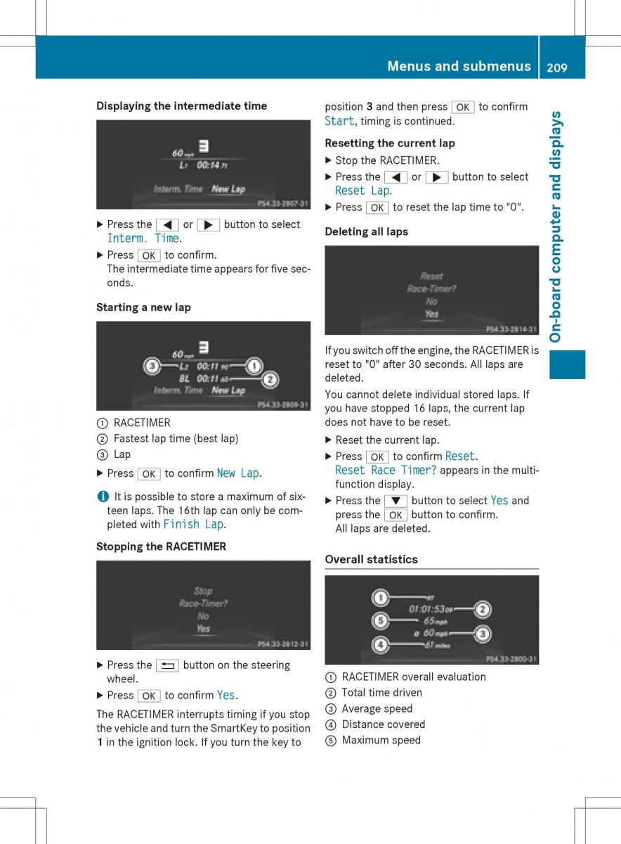 Mercedes Benz SLK R172 owners manual / page 211