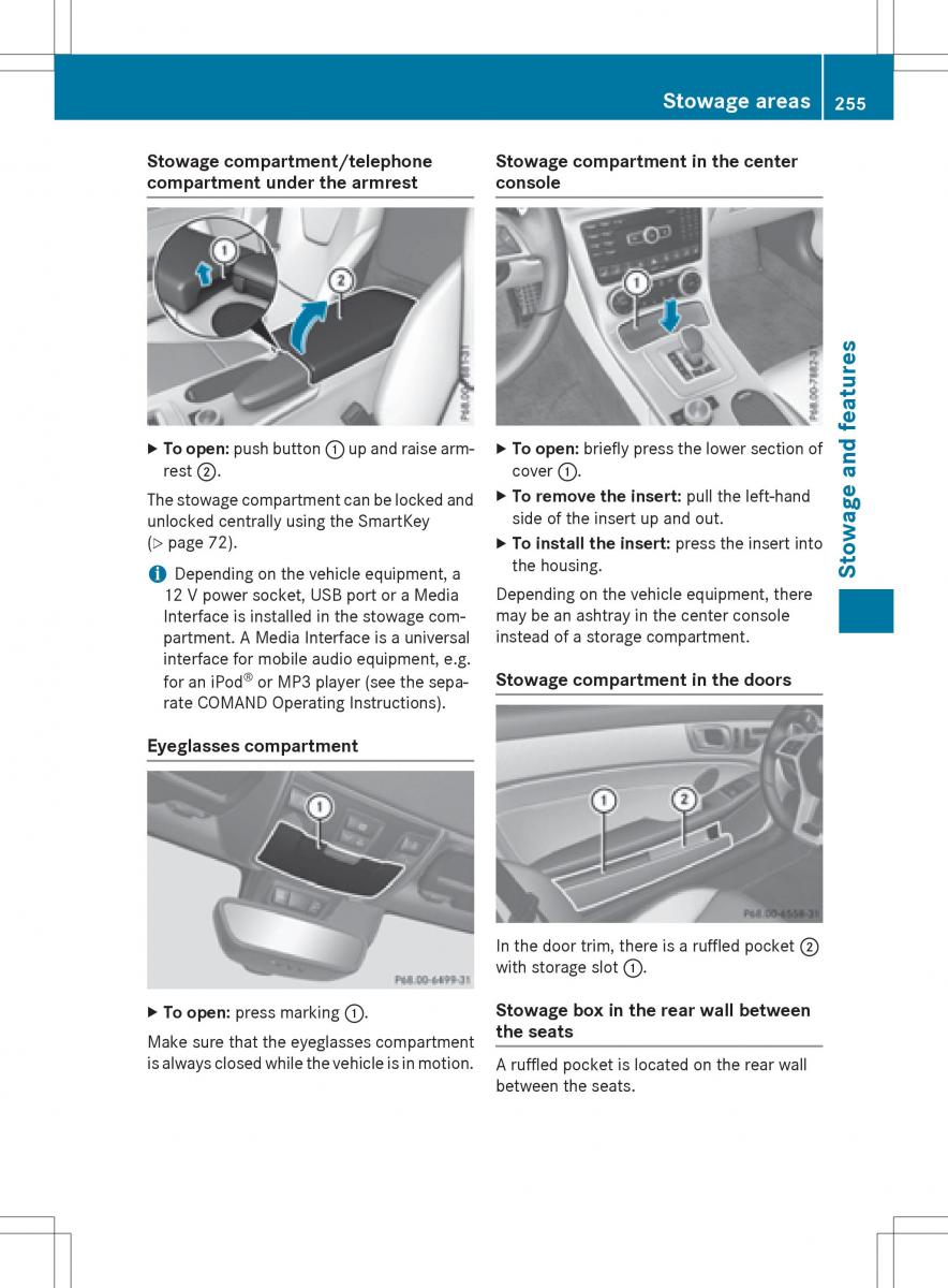 Mercedes Benz SLK R172 owners manual / page 257