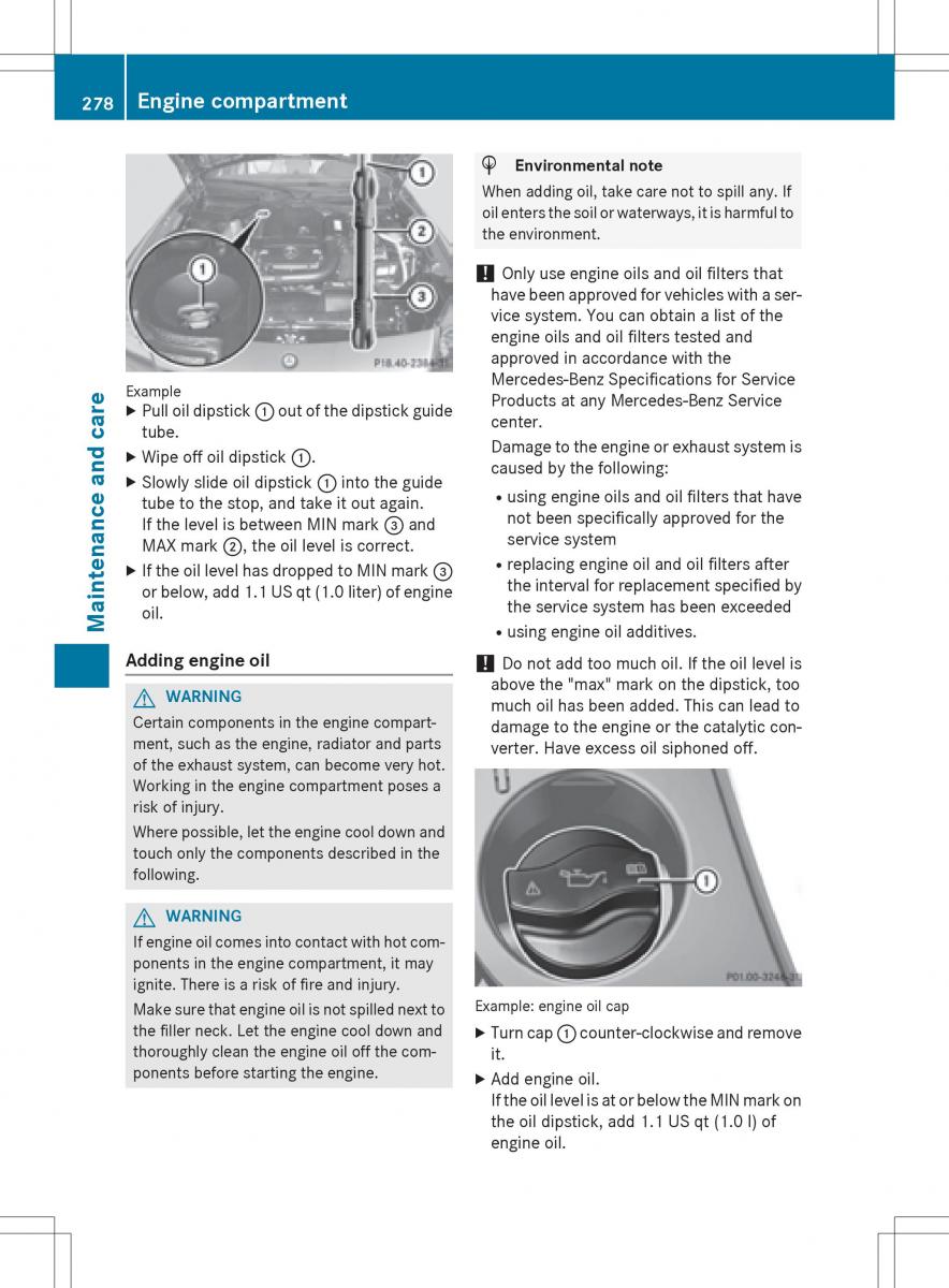 Mercedes Benz SLK R172 owners manual / page 280