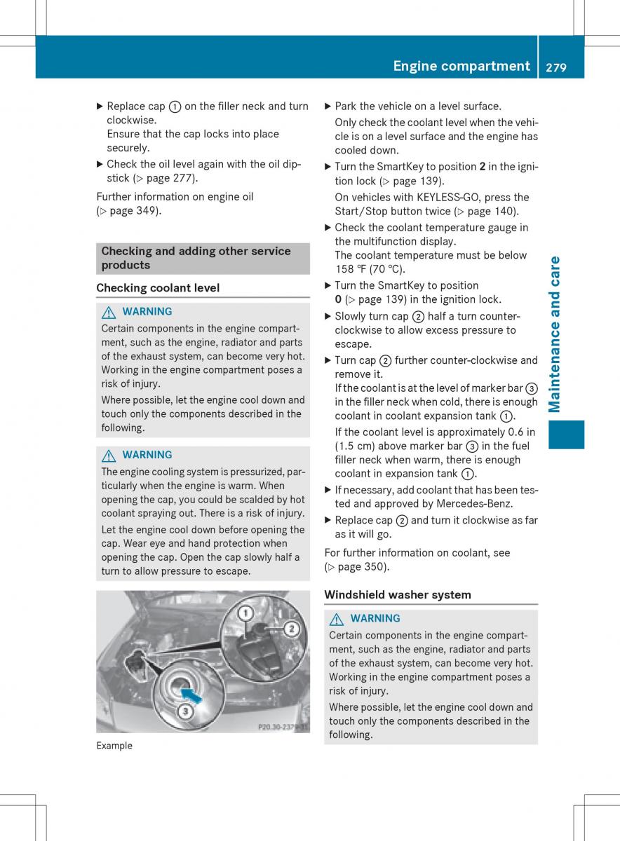 Mercedes Benz SLK R172 owners manual / page 281