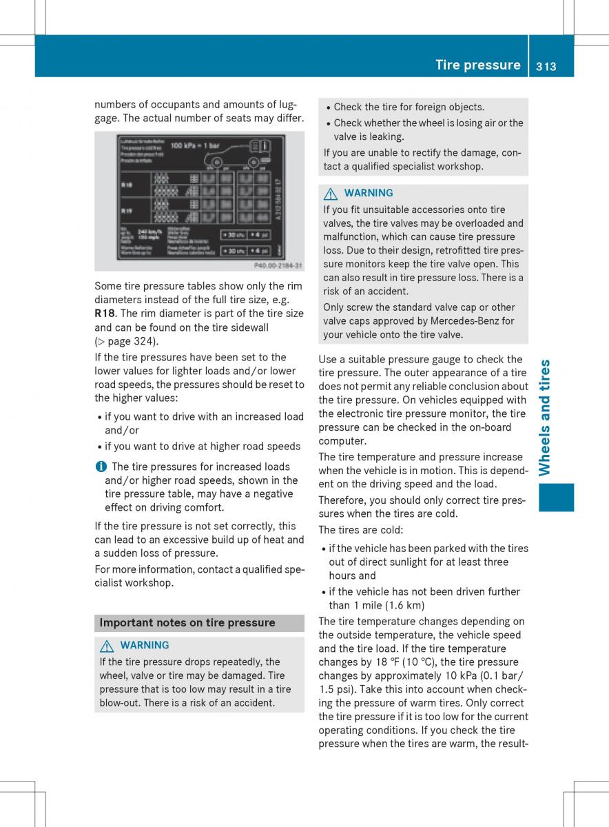 Mercedes Benz SLK R172 owners manual / page 315