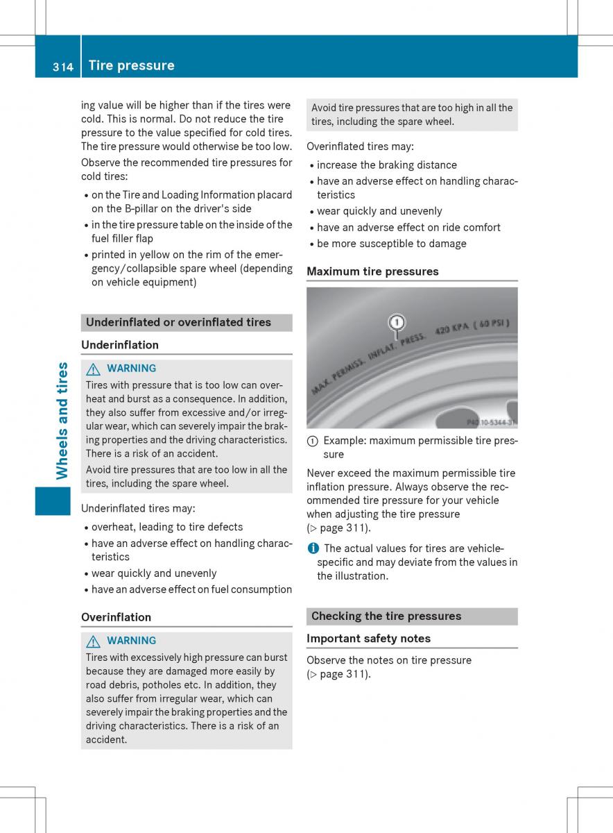 Mercedes Benz SLK R172 owners manual / page 316