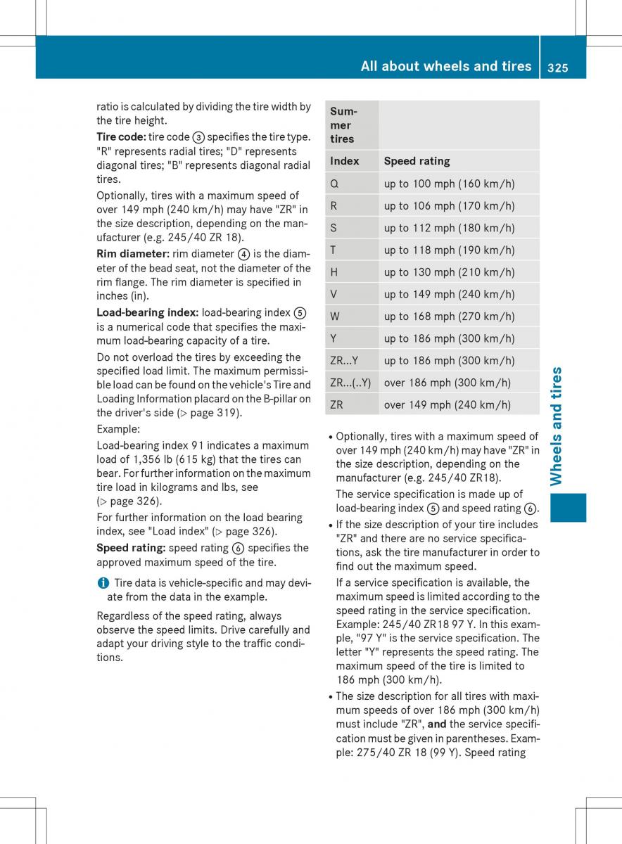 Mercedes Benz SLK R172 owners manual / page 327