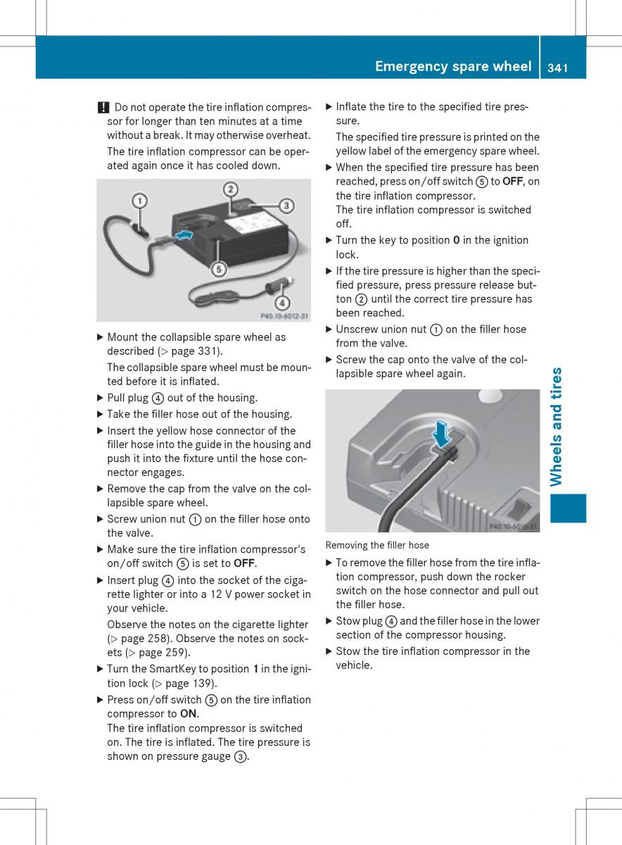 Mercedes Benz SLK R172 owners manual / page 343