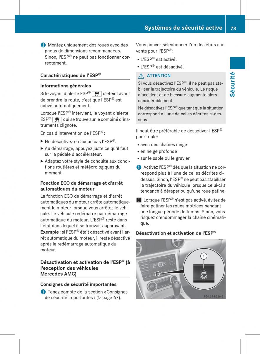 Mercedes Benz SLK R172 manuel du proprietaire / page 75