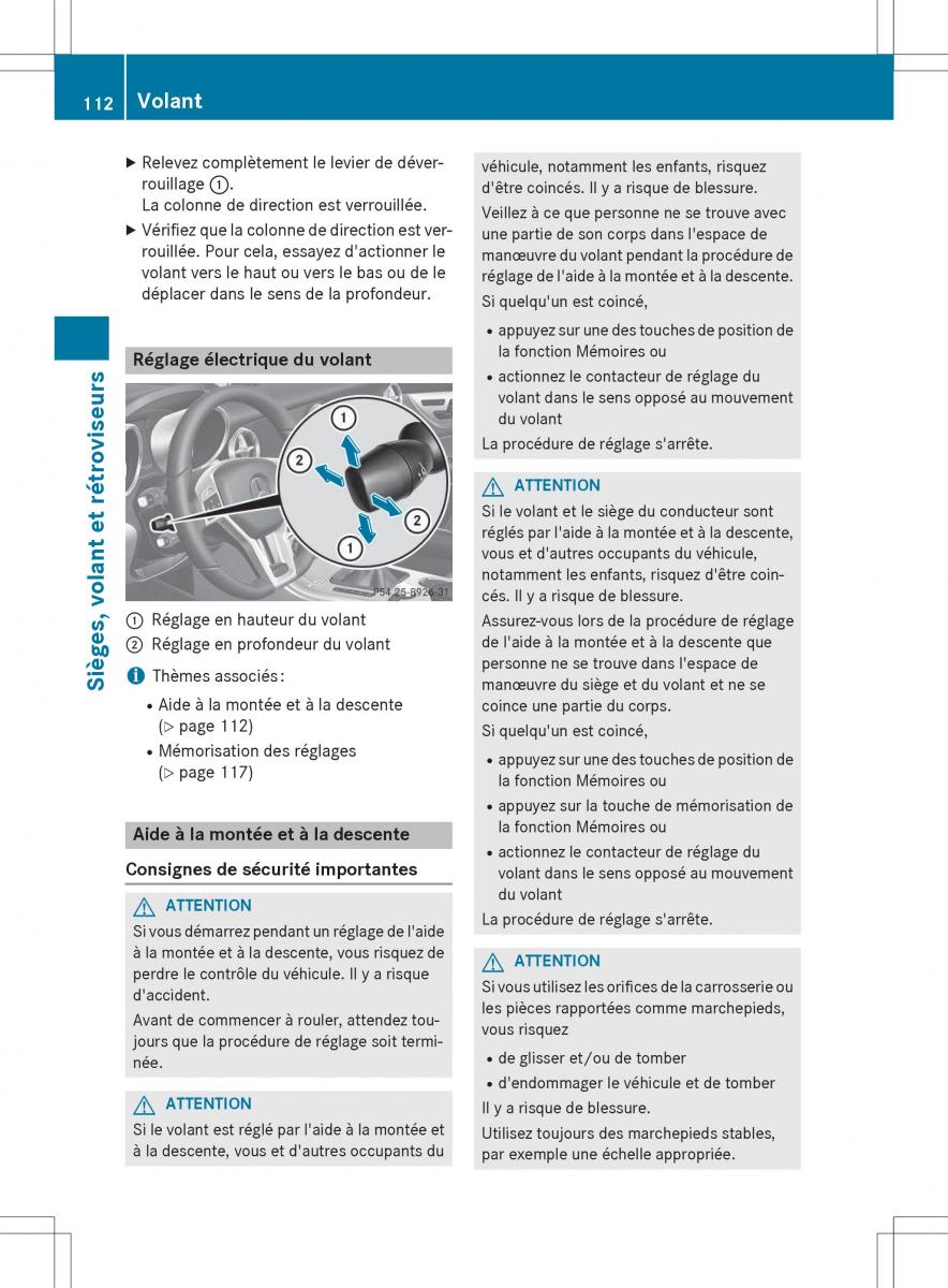 Mercedes Benz SLK R172 manuel du proprietaire / page 114