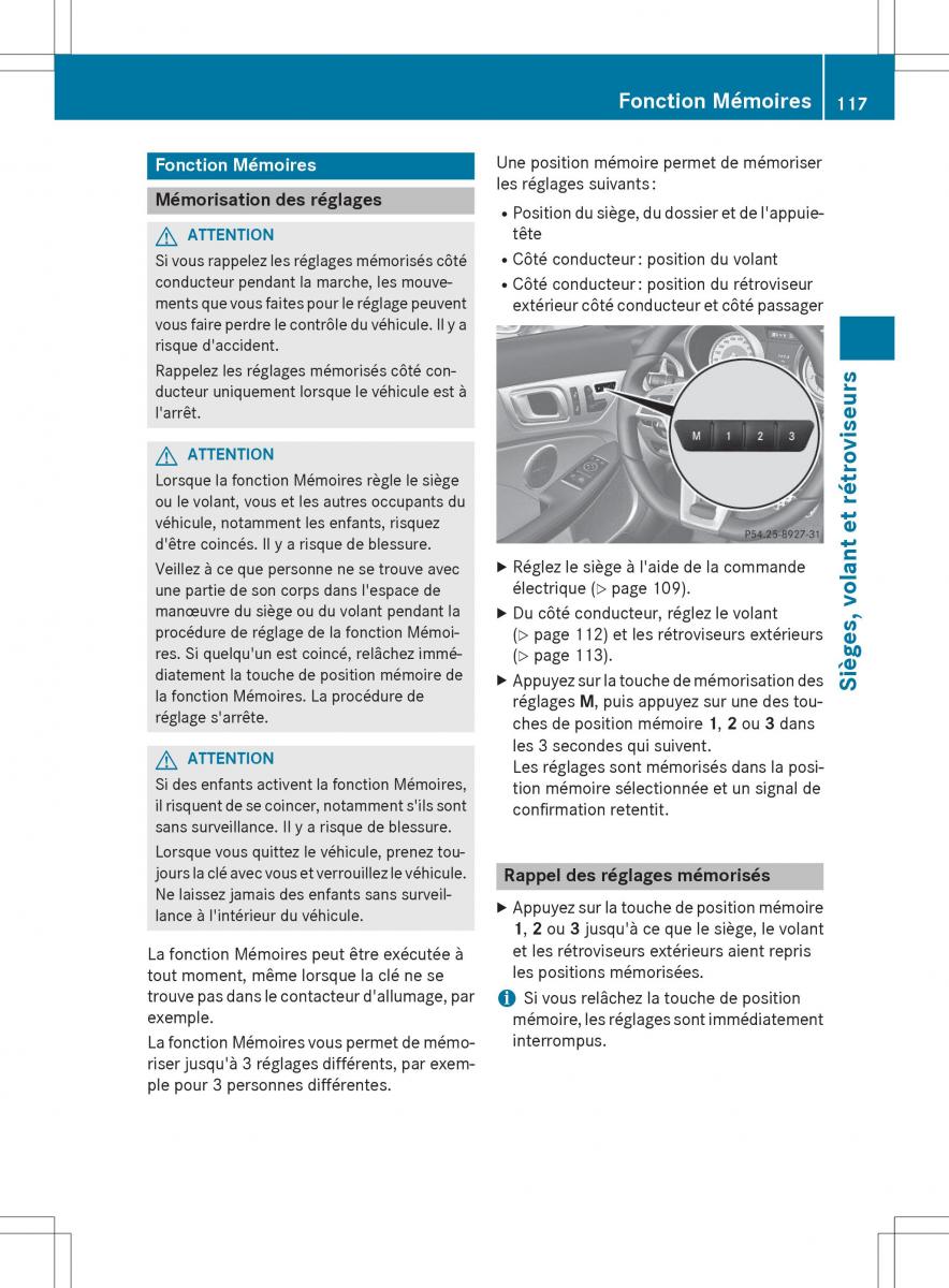 Mercedes Benz SLK R172 manuel du proprietaire / page 119