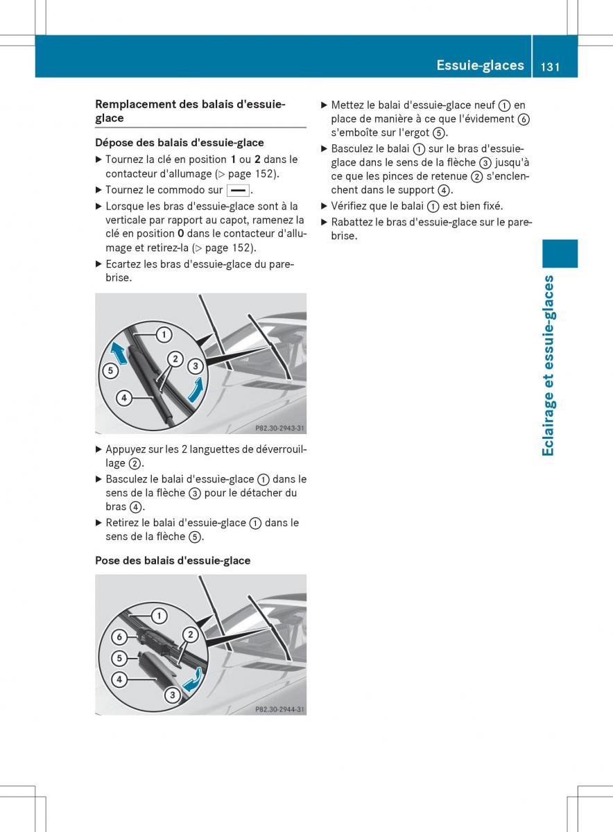 Mercedes Benz SLK R172 manuel du proprietaire / page 133