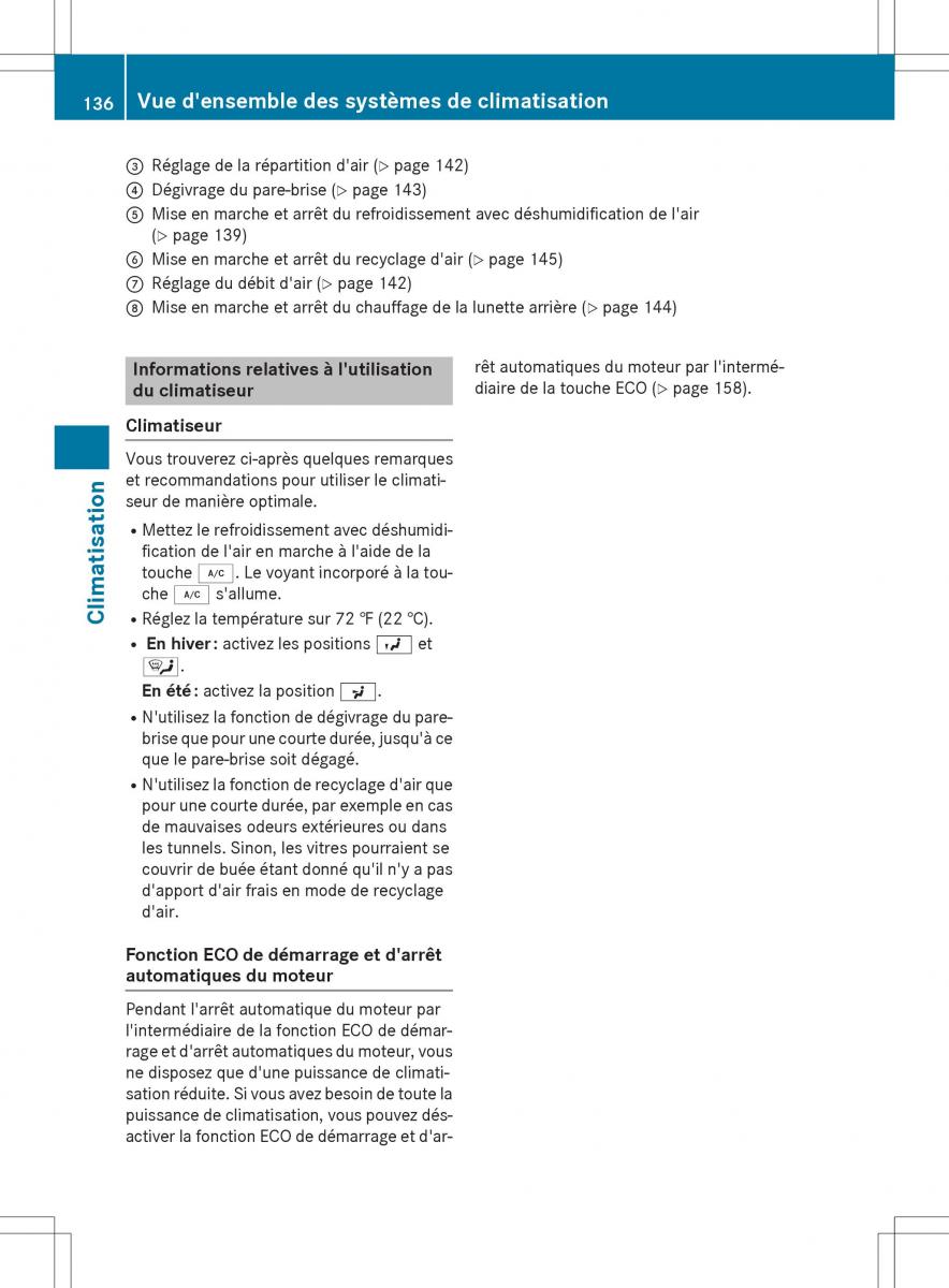 Mercedes Benz SLK R172 manuel du proprietaire / page 138