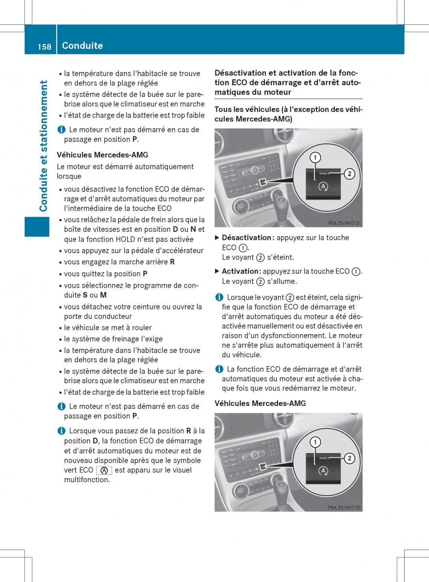 Mercedes Benz SLK R172 manuel du proprietaire / page 160