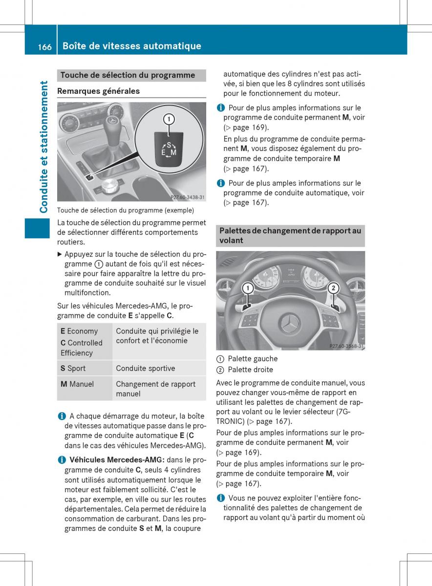 Mercedes Benz SLK R172 manuel du proprietaire / page 168