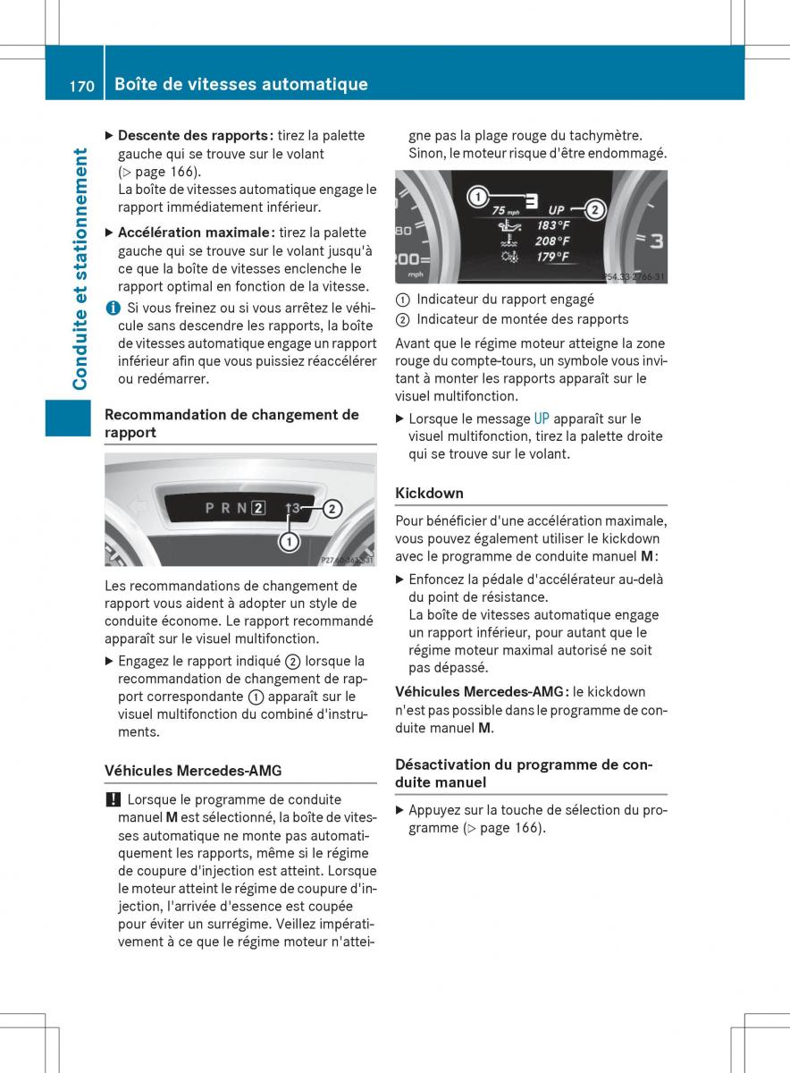 Mercedes Benz SLK R172 manuel du proprietaire / page 172