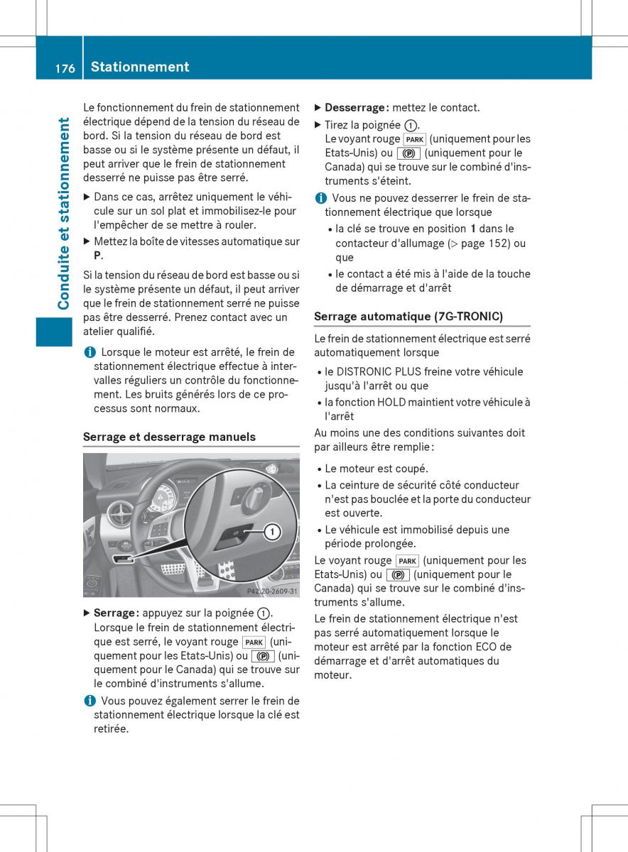 Mercedes Benz SLK R172 manuel du proprietaire / page 178