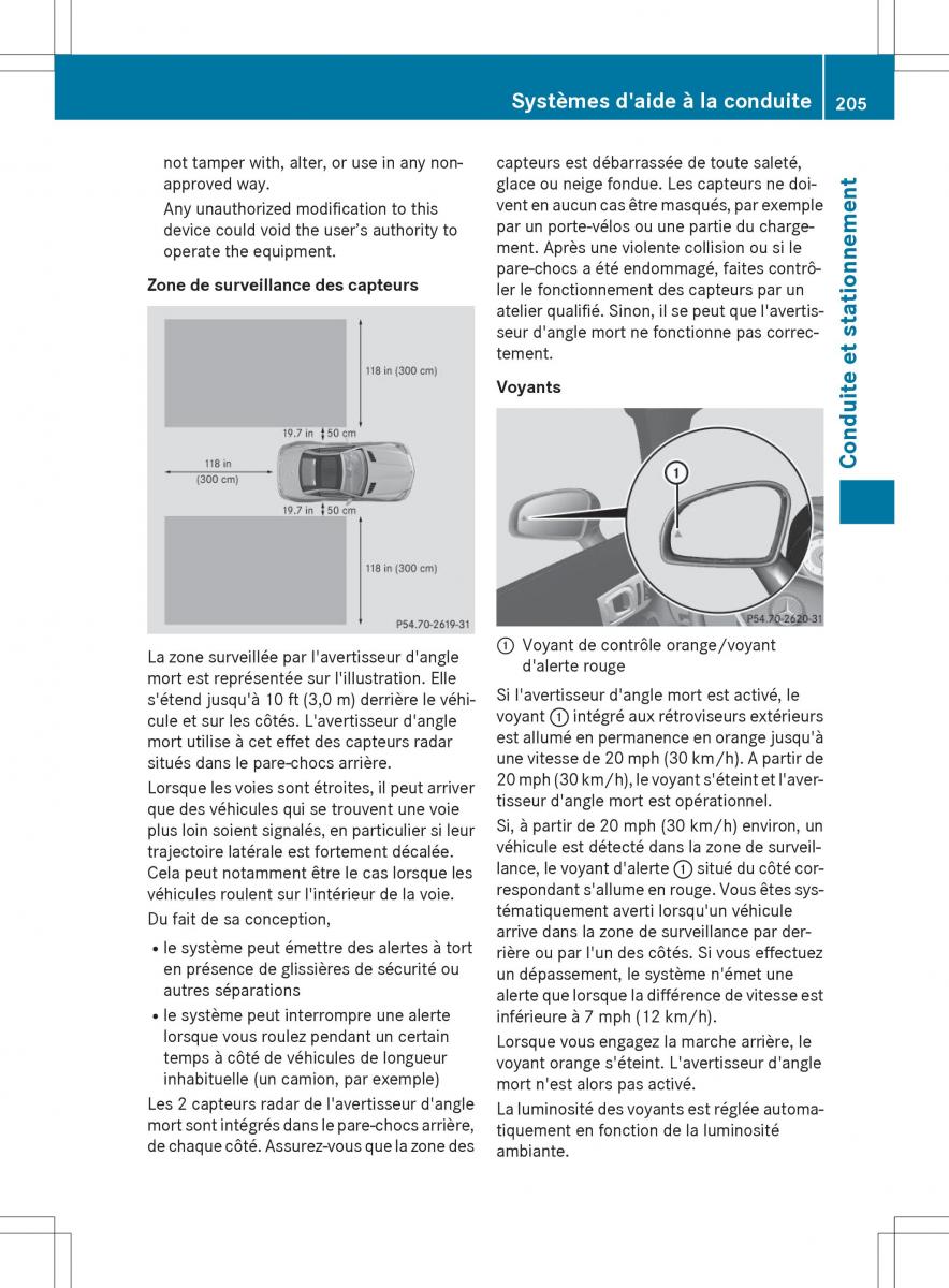 Mercedes Benz SLK R172 manuel du proprietaire / page 207