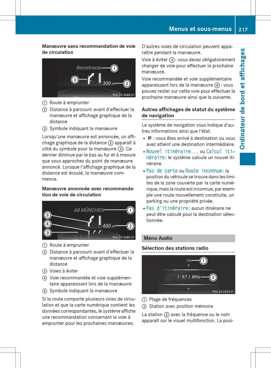 Mercedes Benz SLK R172 manuel du proprietaire / page 219