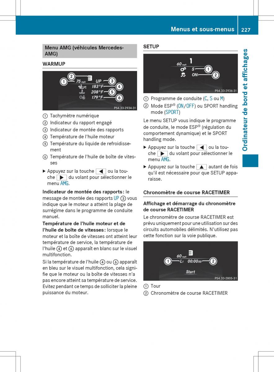 Mercedes Benz SLK R172 manuel du proprietaire / page 229