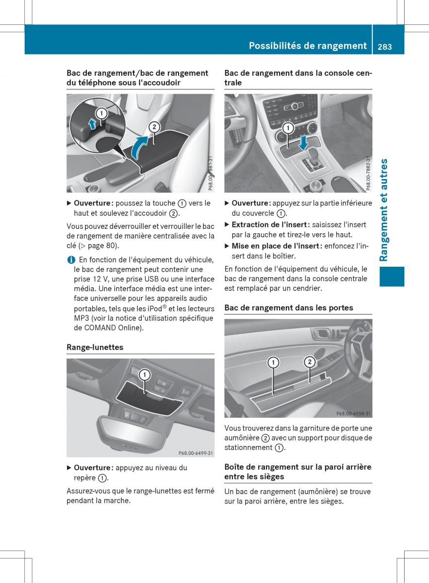 Mercedes Benz SLK R172 manuel du proprietaire / page 285