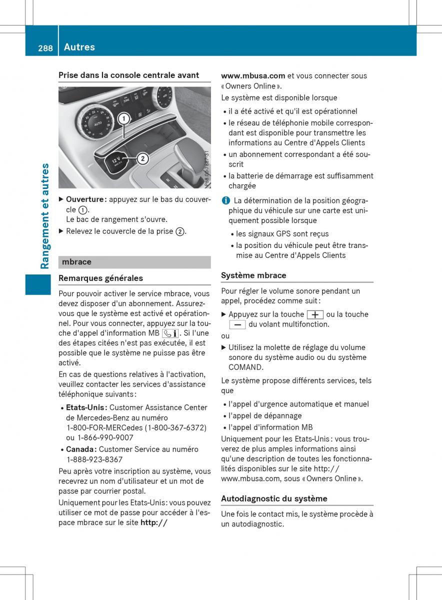 Mercedes Benz SLK R172 manuel du proprietaire / page 290