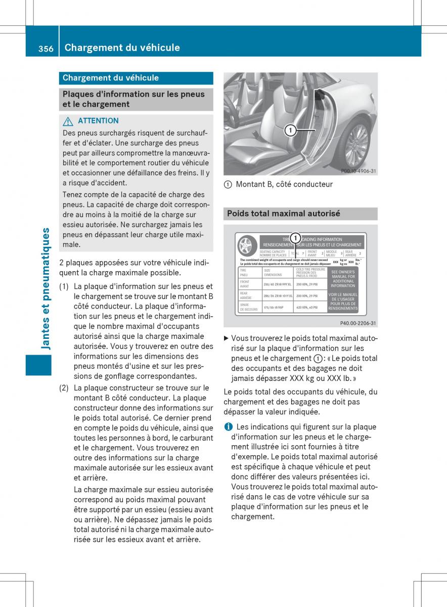 Mercedes Benz SLK R172 manuel du proprietaire / page 358