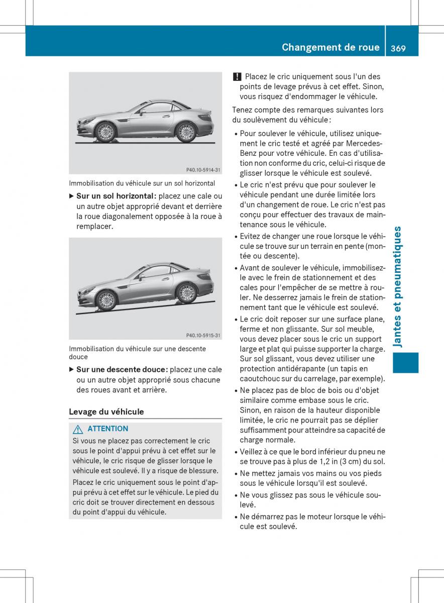 Mercedes Benz SLK R172 manuel du proprietaire / page 371