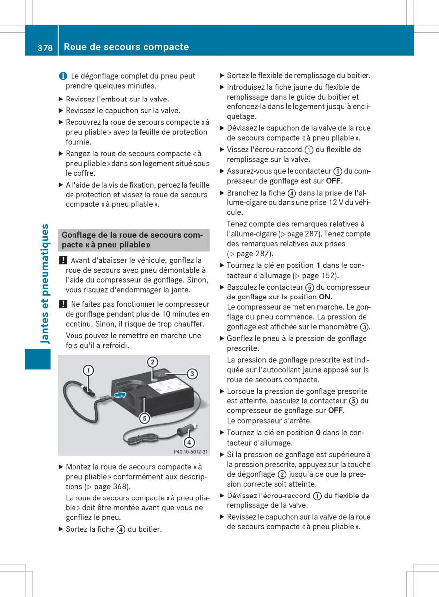 Mercedes Benz SLK R172 manuel du proprietaire / page 380