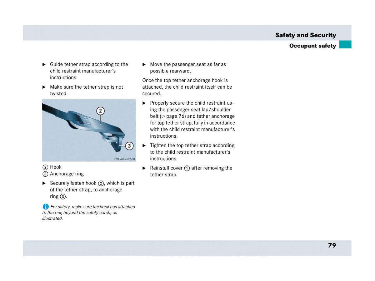 Mercedes Benz SLR McLaren R199 owners manual / page 80