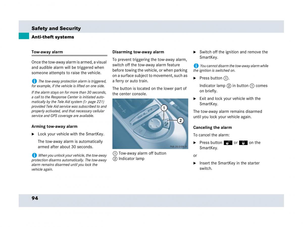 Mercedes Benz SLR McLaren R199 owners manual / page 95