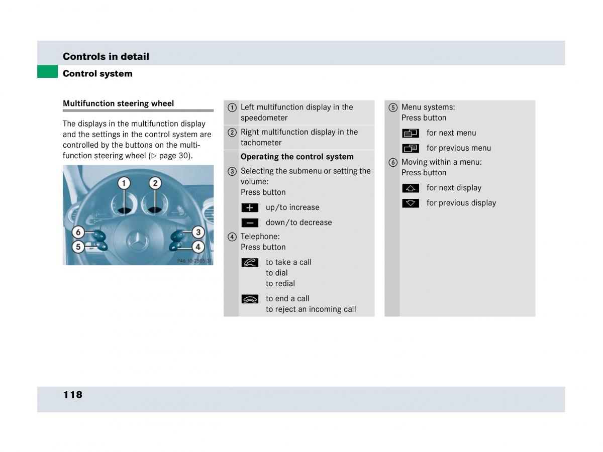 Mercedes Benz SLR McLaren R199 owners manual / page 119