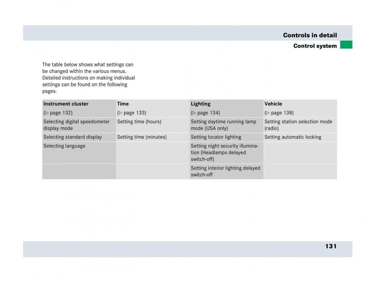 Mercedes Benz SLR McLaren R199 owners manual / page 132