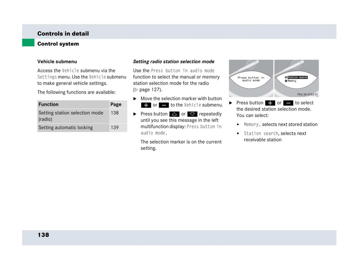 Mercedes Benz SLR McLaren R199 owners manual / page 139