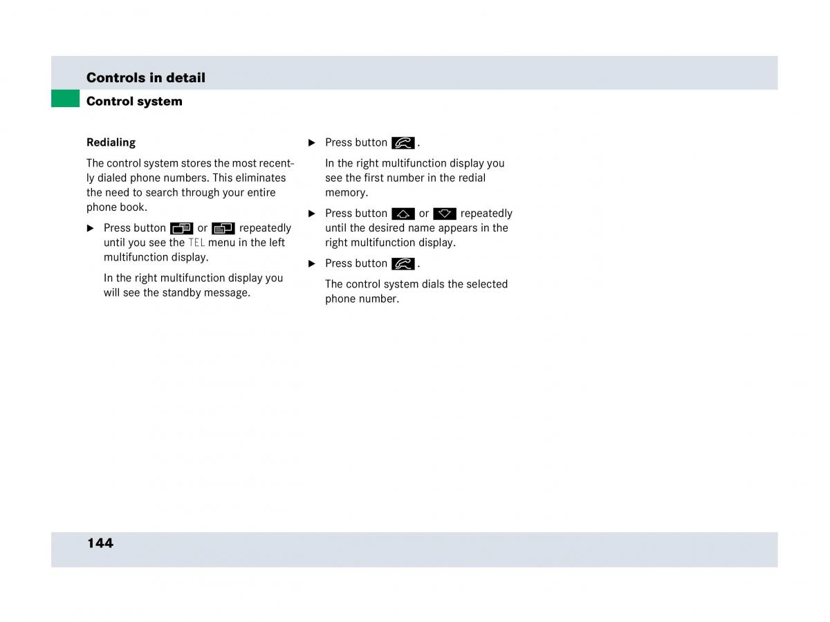 Mercedes Benz SLR McLaren R199 owners manual / page 145