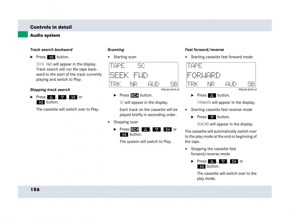 Mercedes Benz SLR McLaren R199 owners manual / page 157