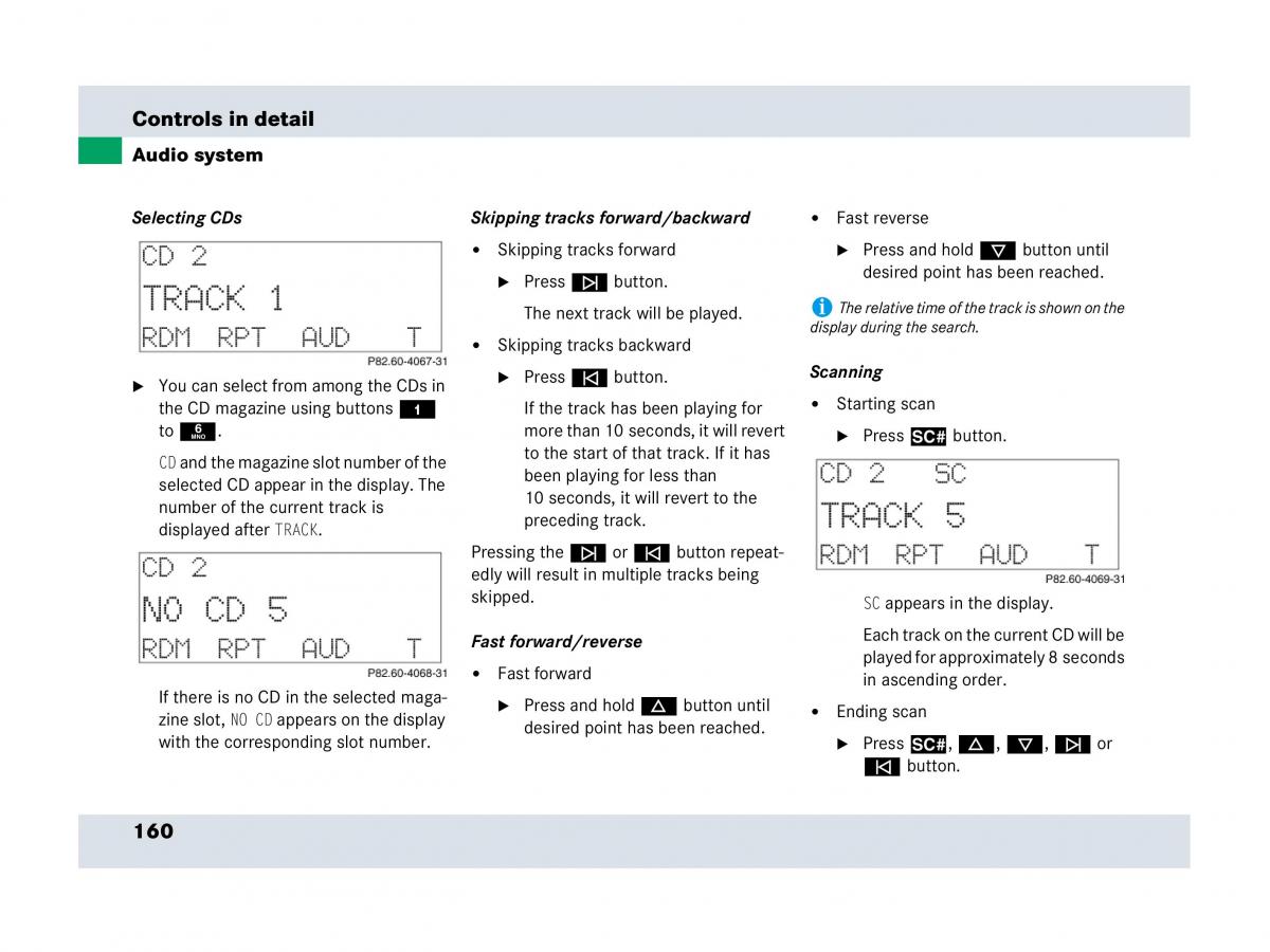 Mercedes Benz SLR McLaren R199 owners manual / page 161