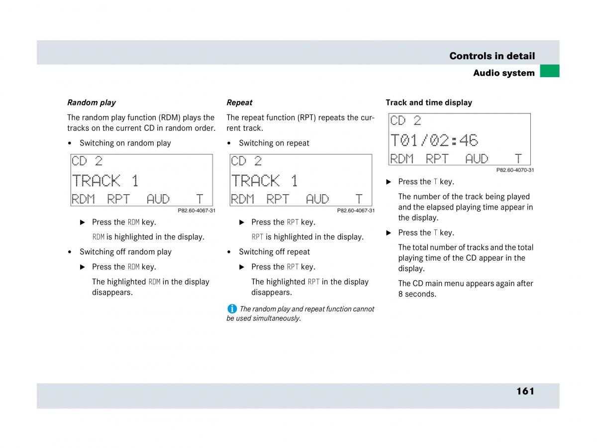 Mercedes Benz SLR McLaren R199 owners manual / page 162