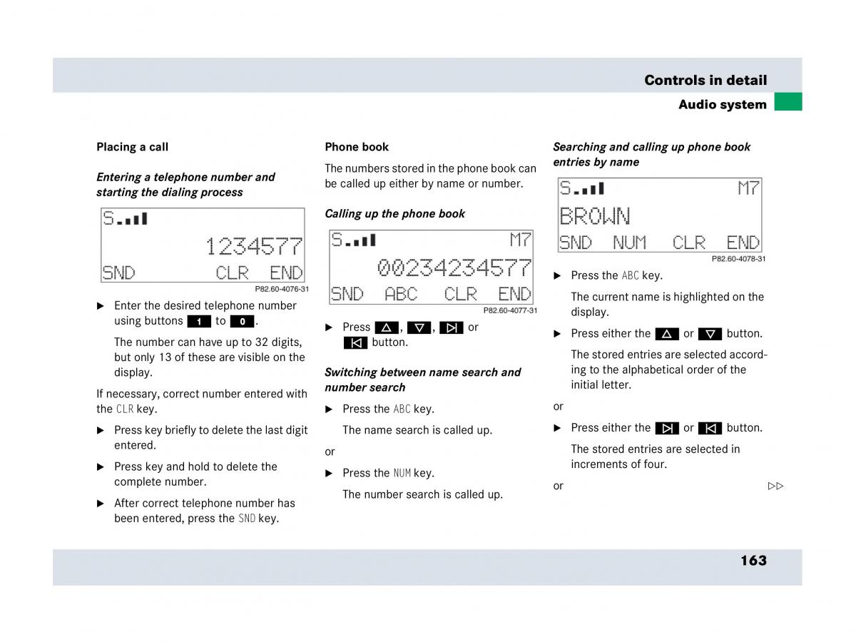 Mercedes Benz SLR McLaren R199 owners manual / page 164