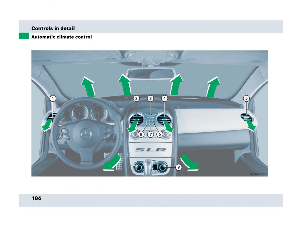 Mercedes Benz SLR McLaren R199 owners manual / page 187