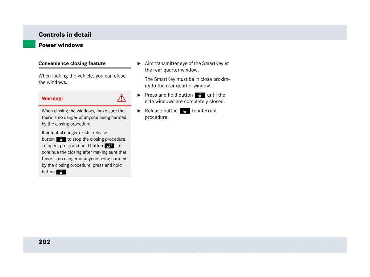 Mercedes Benz SLR McLaren R199 owners manual / page 203