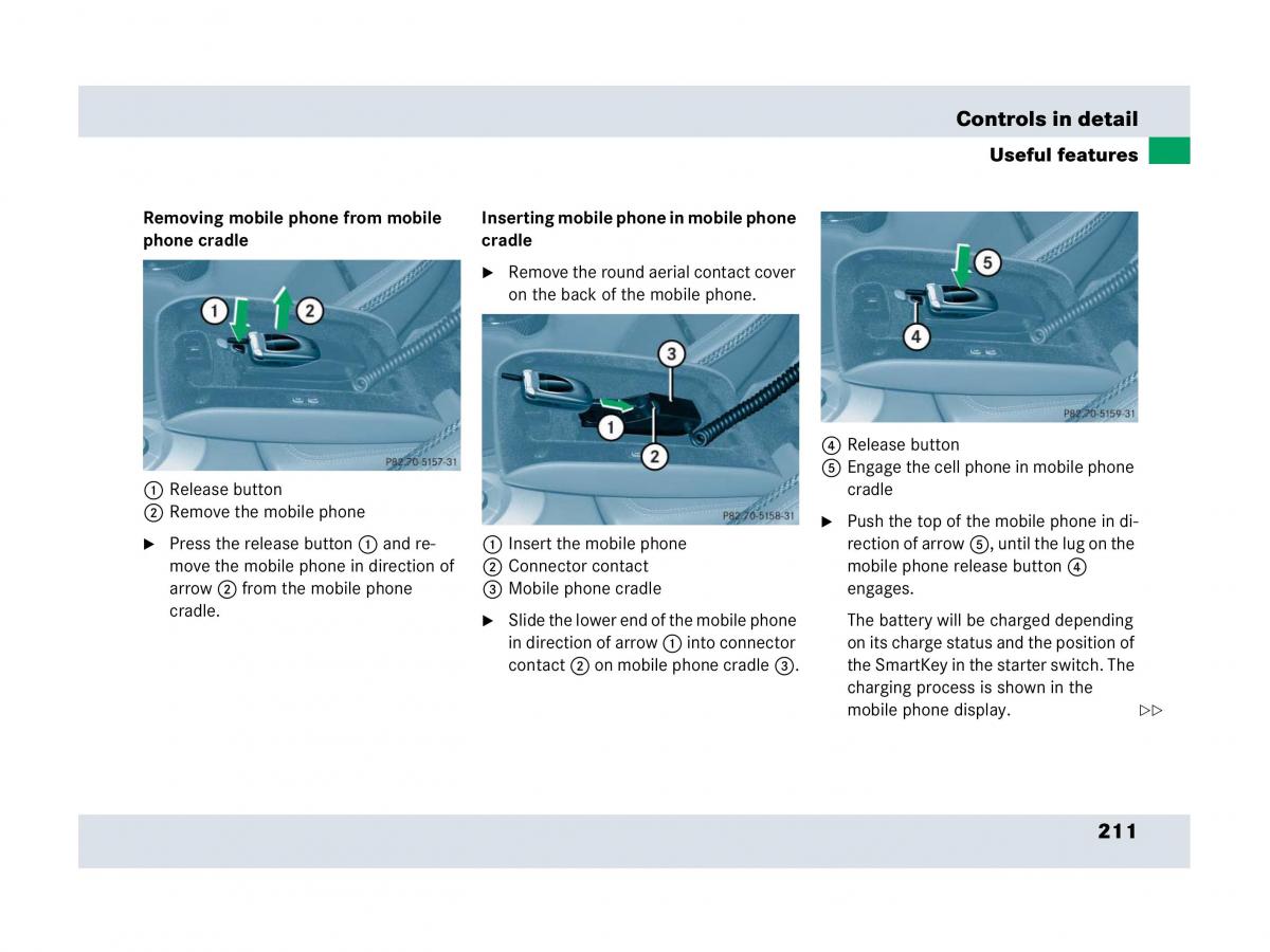 Mercedes Benz SLR McLaren R199 owners manual / page 212