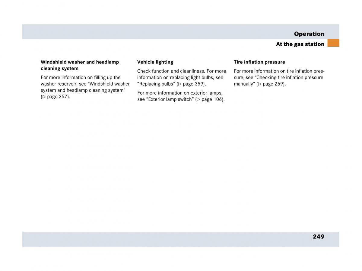 Mercedes Benz SLR McLaren R199 owners manual / page 250