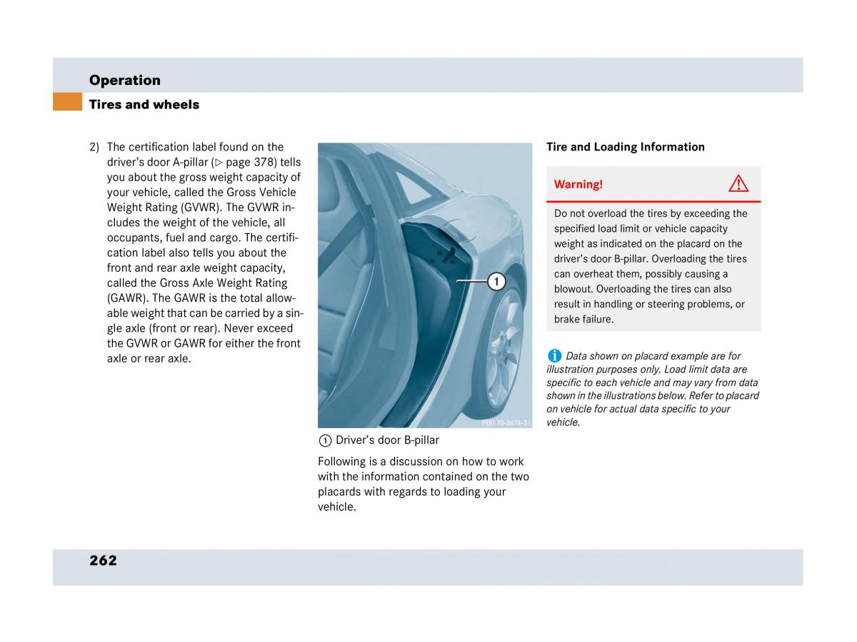 Mercedes Benz SLR McLaren R199 owners manual / page 263