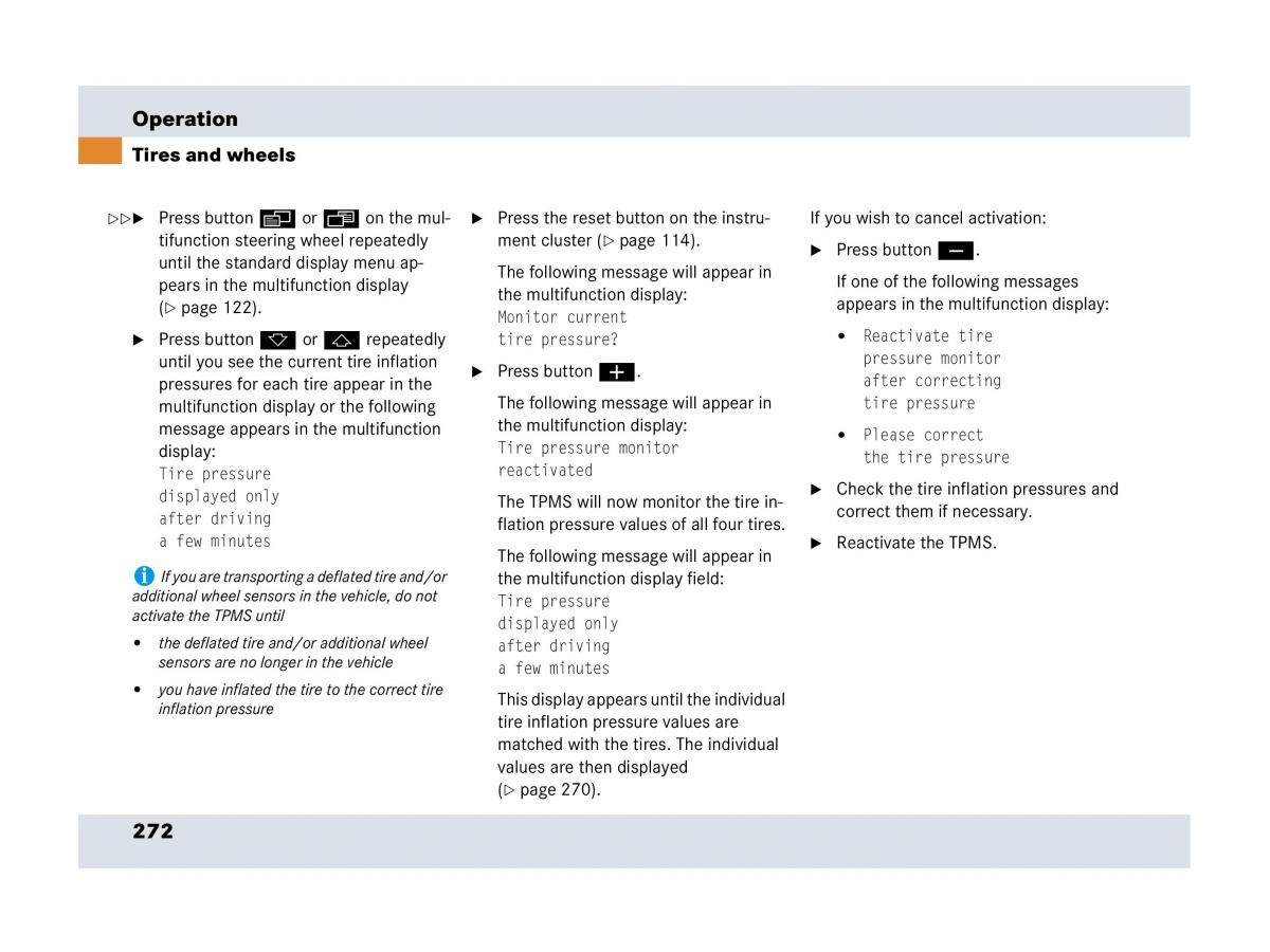 Mercedes Benz SLR McLaren R199 owners manual / page 273