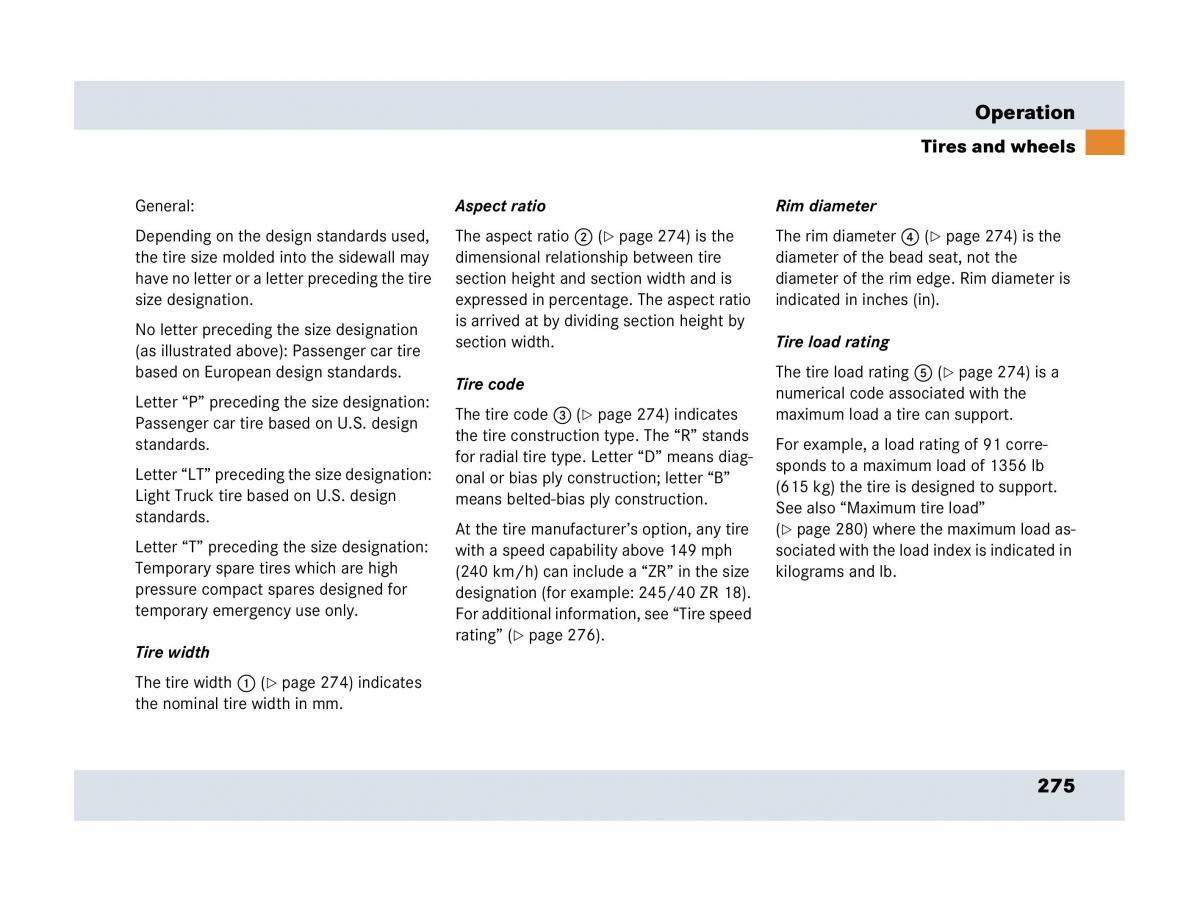 Mercedes Benz SLR McLaren R199 owners manual / page 276