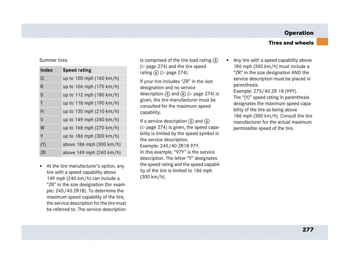 Mercedes Benz SLR McLaren R199 owners manual / page 278